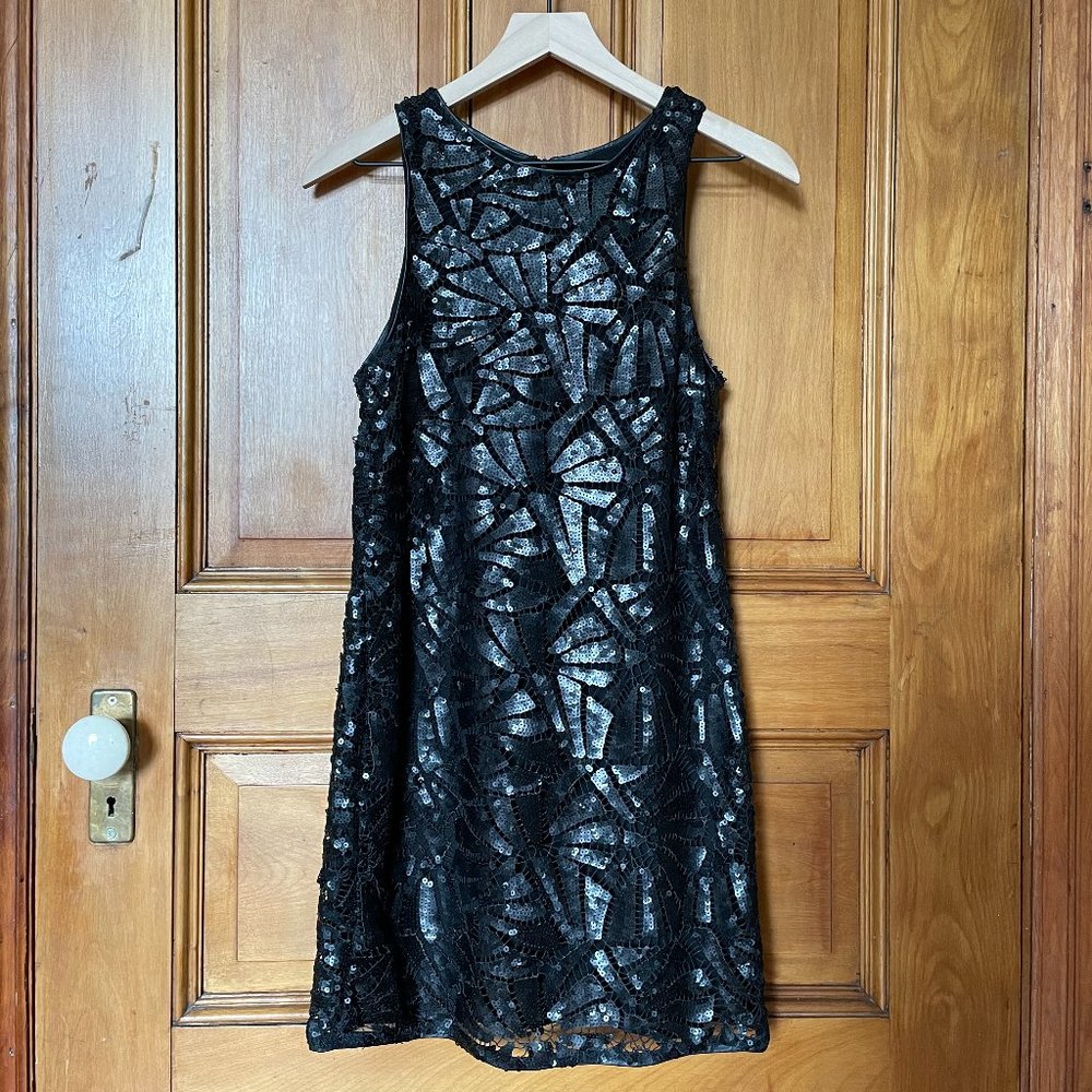 H&M Sequined Shift Dress